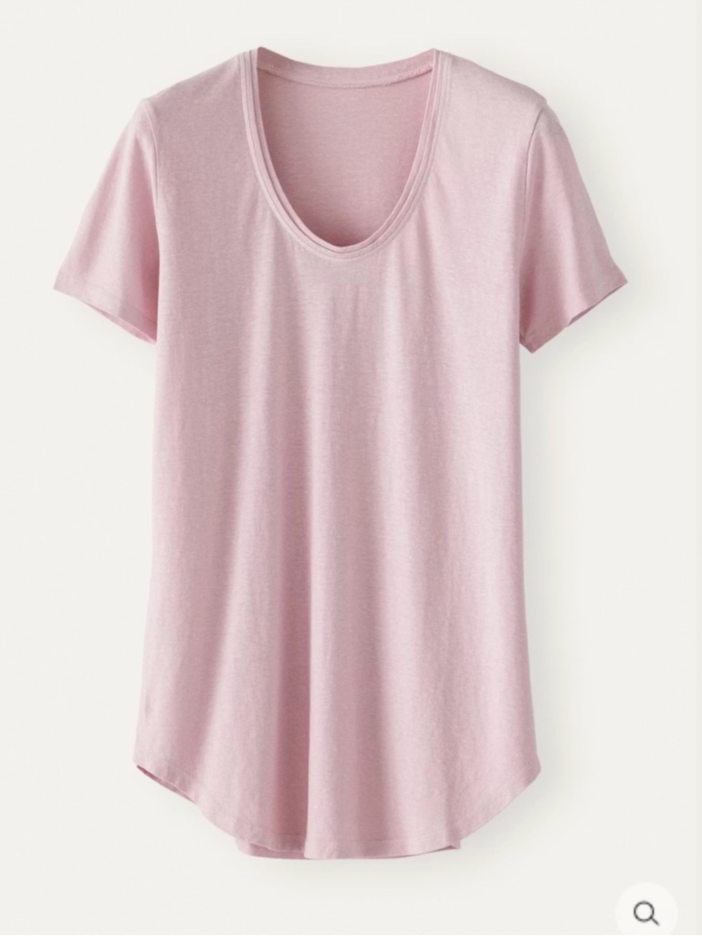 Poetry Scoop-Neck T-Shirt Hemp /Organic Cotton , size 8